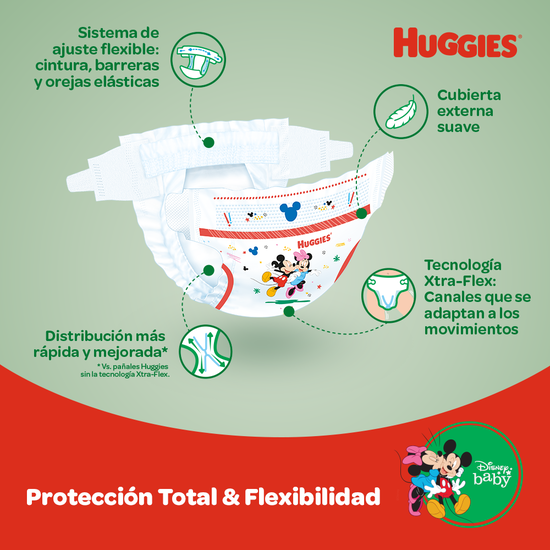 Pañal Huggies Flexi Comfort Ahorrapack XXXG X 48 Unidades